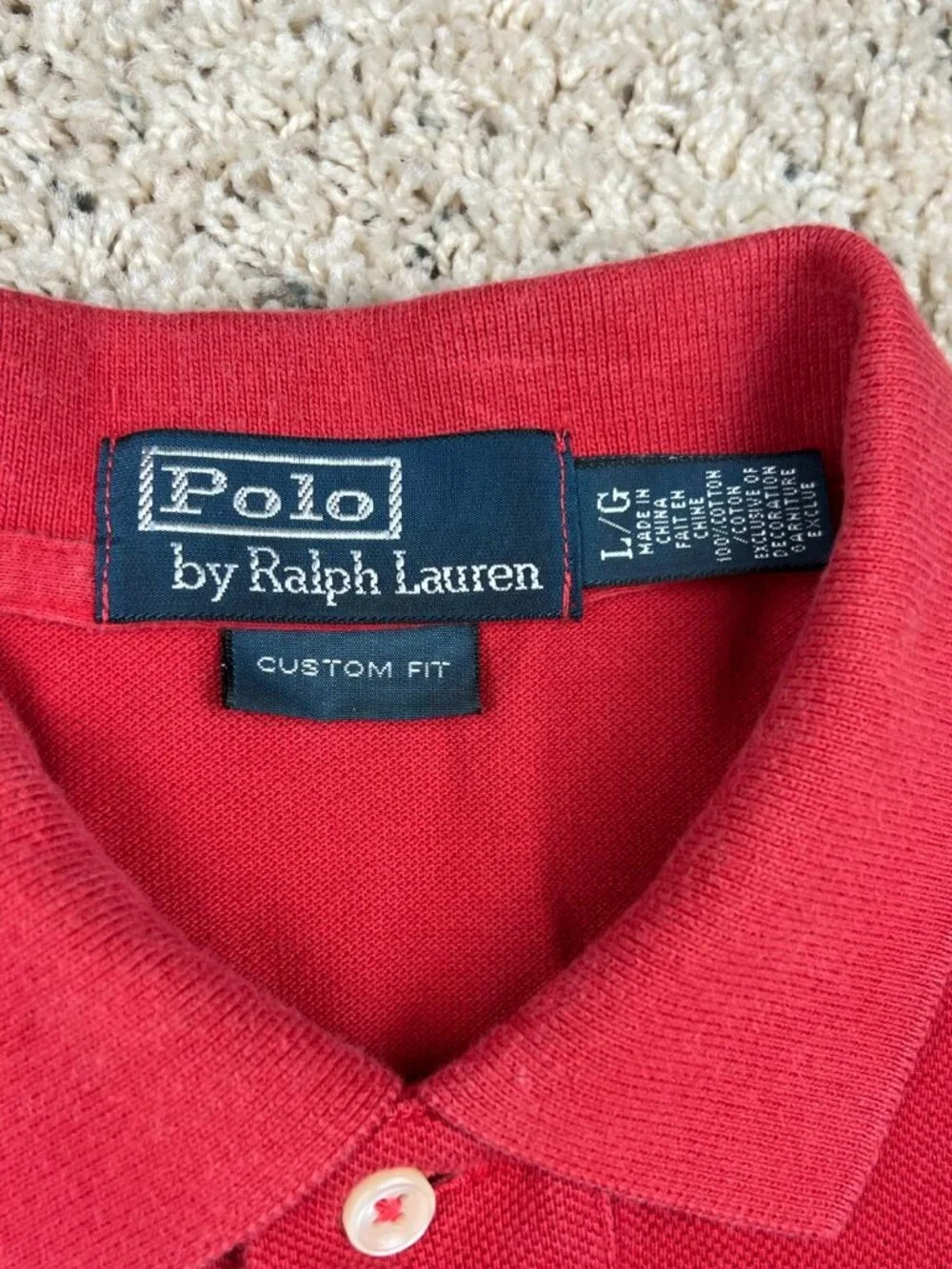 Ralph Lauren shoulder stained